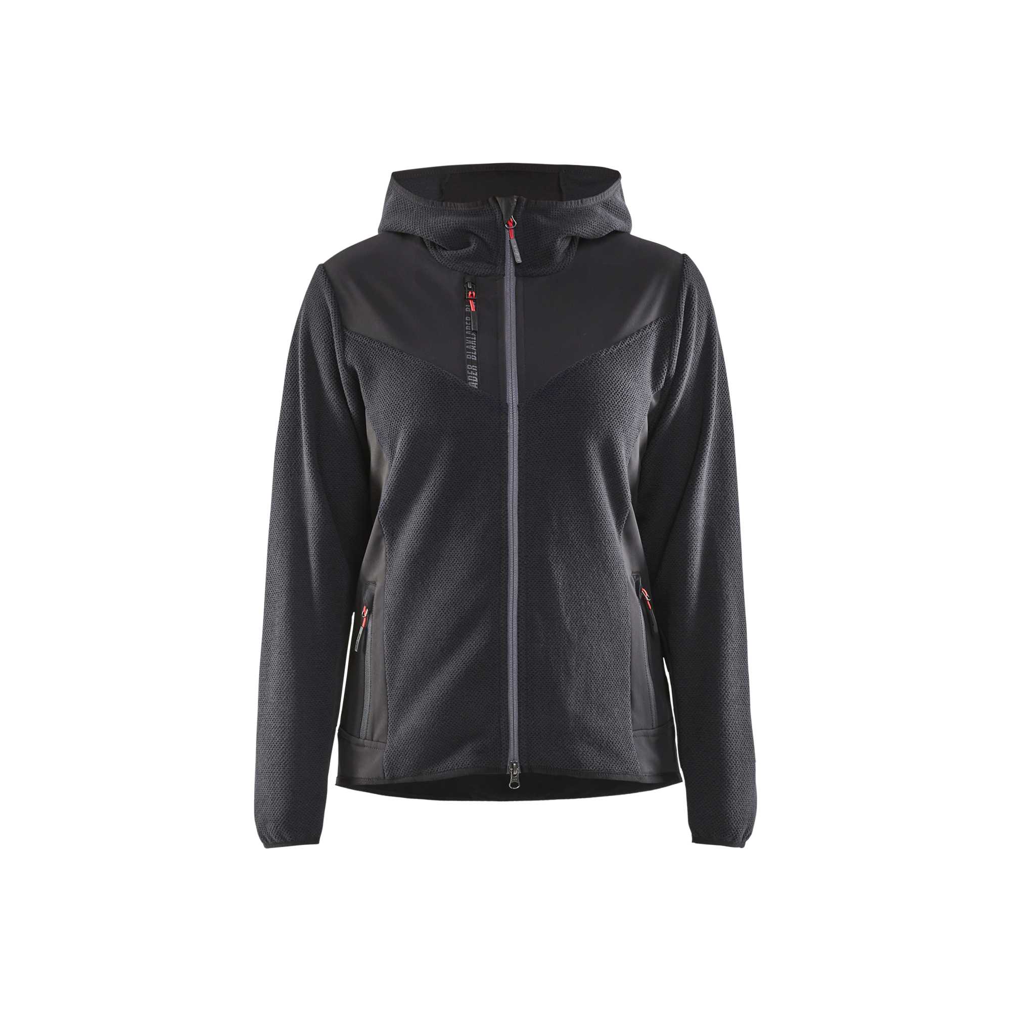 BLAKLADER 59412536 Women's knitted jacket with softshell and hood Knitted Work Jacket WOMEN - Stretch